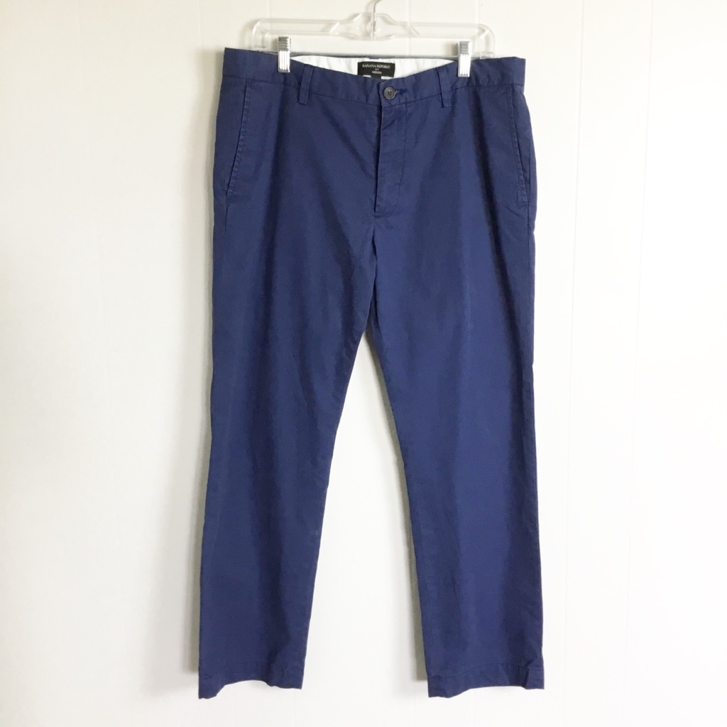 Banana Republic Navy Blue Pants Emerson 34x30